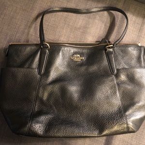 Coach black tote